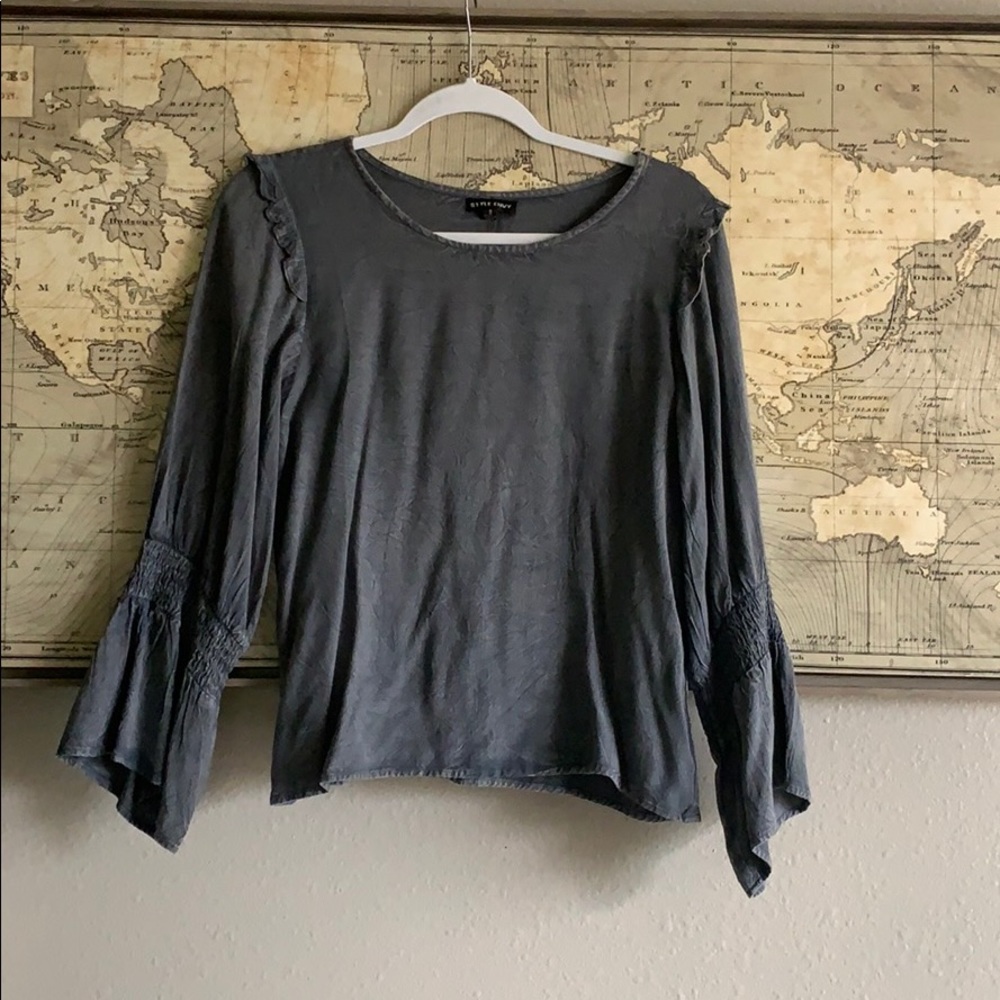 Gray blouse